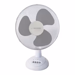 Esperanza EHF003WE, Household blade fan, White, Table, 90°, 1.5 m, AC