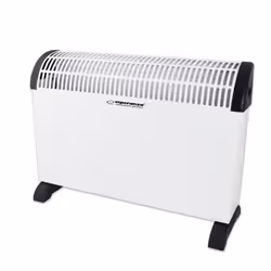 Esperanza EHH008, Convector electric space heater, 1.5 m, Indoor, Floor, White, Buttons, Rotary