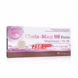 Olimp Nutrition Chela Mag B6 Forte Mega Caps, Capsule, Vitamin B6, Vitamin B9 (folic acid), Magnesium, Adult, 1-2 capsules da ...