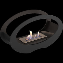 Freestanding Bioethanol fireplace ECHO black