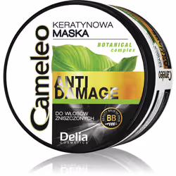 Delia Cosmetics Cameleo Keratin mask with Botanical Complex for extremely damaged hair 200ml, 200 ml, Women, Brittle hair, Da ...
