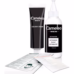Cameleo Men - Permanent Hair Dye | Dark Brown Colour for Hair Beard & Moustache | Natural Colour Effect in 5 Minutes | Cover ...