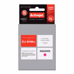 Activejet ACC-551MN ink (replacement for Canon CLI-551M; Supreme; 15 ml; magenta)