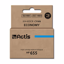Actis KH-655CR ink (replacement for HP 655 CZ110AE; Standard; 12 ml; cyan), Standard Yield, Cyan, Dye-based ink, 12 ml, 1 pc( ...