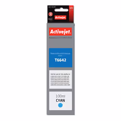 Activejet AE-664C ink (replacement for Epson T6642; Supreme; 100 ml; cyan), High (XL) Yield, Cyan, Dye-based ink, 100 ml, 1 p ...