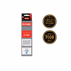 Activejet AC-G490C ink for Canon printer; Canon GI-490C replacement; Supreme; 70 ml; cyan