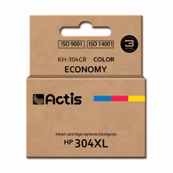 Actis KH-304CR ink (replacement for HP 304XL N9K07AE; Premium; 18 ml; color), High (XL) Yield, Cyan, Magenta, Yellow, Dye-bas ...