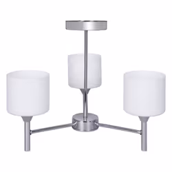Activejet Classic chandelier pendant ceiling lamp MIRA chrome triple 3xE27 for living room, 3 bulb(s), E27, IP20, Silver
