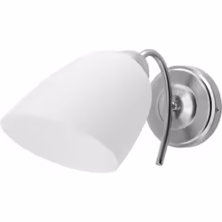 Activejet Classic single wall lamp NIKITA nickel E27 for the living room, Surfaced, Round, 1 bulb(s), E27, IP20, Nickel