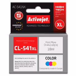 Activejet AC-541NX ink for Canon printer (replacement Canon CL-541XL) Supreme, 18 ml, blue, yellow, red, Blue, Red, Yellow, P ...