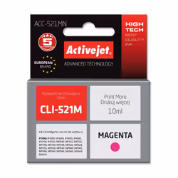 Activejet ACC-521MN ink (replacement for Canon CLI-521M; Supreme; 10 ml; magenta)
