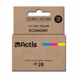 Actis KH-28R ink (replacement for HP 28 C8728A; Standard; 21 ml; color), Standard Yield, Cyan, Magenta, Yellow, Dye-based ink ...