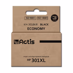 Actis KH-301BKR ink (replacement for HP 301XL CH563EE; Standard; 20 ml; black), Standard Yield, Black, Pigment-based ink, 20 ...