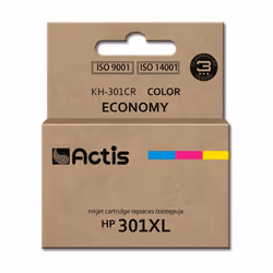 Actis KH-301CR ink (replacement for HP 301XL CH564EE; Standard; 21 ml; color), Standard Yield, Cyan, Magenta, Yellow, Dye-bas ...