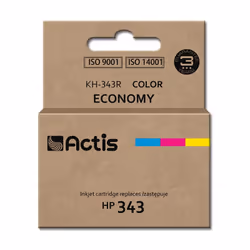 Actis KH-343R ink (replacement for HP 343 C8766EE; Standard; 21 ml; color), Standard Yield, Cyan, Magenta, Yellow, Dye-based ...