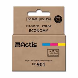 Actis KH-901CR ink (replacement for HP 901XL CC656AE; Standard; 21 ml; color), Standard Yield, Cyan, Magenta, Yellow, Dye-bas ...