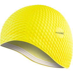 swim cap | bathing cap | sports | training | swimming | long hair | latex | Bombastic Tic-Tac | Bombastic/yellow /18