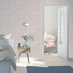 Beaded Panel Wallpaper Grey Rasch 279282