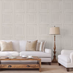 Beaded Panel Wallpaper Grey Rasch 279282