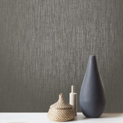 Rasch Mirage Textile Linen Effect Wallpaper - Pewter Grey 283562