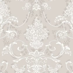 Amelie Damask Floral Wallpaper Flowers Wallpaper - Beige 260253