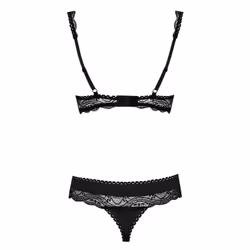 Obsessive Miamor S/M Lingerie set Black, Translucent Elastane, Polyamide
