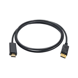 Akyga AK-AV-05 video cable adapter 1.8 m HDMI Type A (Standard) DisplayPort Black, Gold