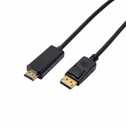 Akyga AK-AV-05 video cable adapter 1.8 m HDMI Type A (Standard) DisplayPort Black, Gold
