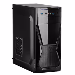 Akyga AK13BK, Micro Tower, PC, Black, ATX, Flex-ATX, micro ATX, Mini-ITX, Acrylonitrile butadiene styrene (ABS), Galvanized s ...