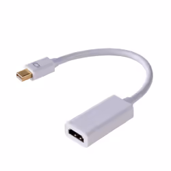 Akyga AK-AD-38, 0.15 m, HDMI Type A (Standard), Mini DisplayPort, Male, Female, White