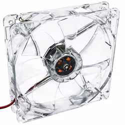 Akyga System fan 12 cm LED white AW-12A-WH Molex 120x120 mm Computer case Transparent 1 pc(s)
