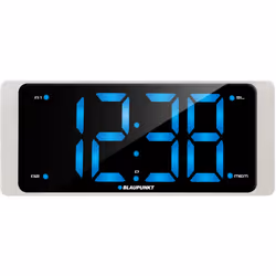 Blaupunkt CR16WH, Digital alarm clock, Rectangle, Black, White, 24h, FM, PLL, Time