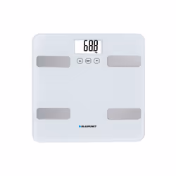 Blaupunkt BSM501, Electronic personal scale, 150 kg, 100 g, White, Square, Touch