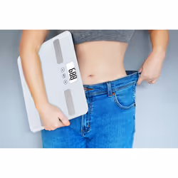 Blaupunkt BSM501 personal scale Square White Electronic personal scale