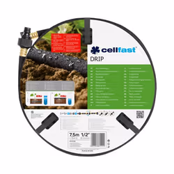 CELLFAST 19-002, 7.5 m, Above/below ground, Black, 1.25 cm, 1/2, Poland