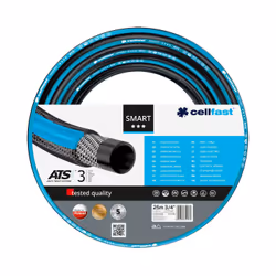 CELLFAST Garden hose SMART ATSV, 25 m, Light Blue, Light grey, Black, 25 bar, 1.91 cm, -20 - 60 °C, Poland