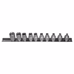 Socket set; ASTA; Torx Chrome Vanadium Steel 3/8