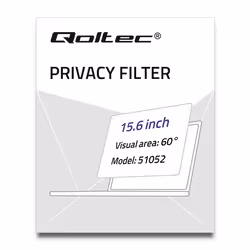 Qoltec 51052 display privacy filter 39.6 cm (15.6") Laptop