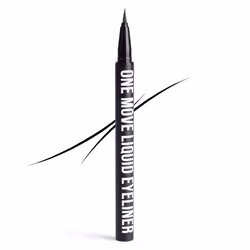 One Move Liquid Eyeliner | Black Gel Liner | Liquid Form | Waterproof | Quick-Drying | Smudge Proof | High Pigmentation | Veg ...