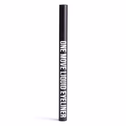 One Move Liquid Eyeliner | Black Gel Liner | Liquid Form | Waterproof | Quick-Drying | Smudge Proof | High Pigmentation | Vegan