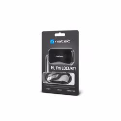 NATEC NHU-0647 interface hub USB 2.0 480 Mbit/s Black
