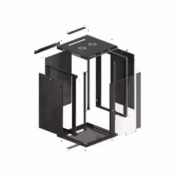 Lanberg WF01-6618-10B rack cabinet 18U Wall mounted rack Black - Additional view 5