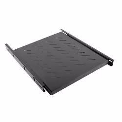 Lanberg AK-1007-B, Adjustable shelf, Black, 60 kg, 1U, 48.3 cm (19"), 465 mm