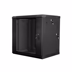 Lanberg WF02-6612-10B, Wall mounted rack, 12U, 60 kg, 28 kg, Black