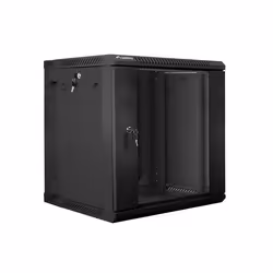 Lanberg WF02-6612-10B rack cabinet 12U Wall mounted rack Black
