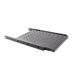 Lanberg AK-1011-B, Adjustable shelf, Black, 60 kg, 1U, 48.3 cm (19"), 465 mm