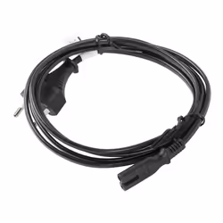 Lanberg CA-C7CA-11CC-0018-BK power cable Black 1.8 m C7 coupler CEE7/16