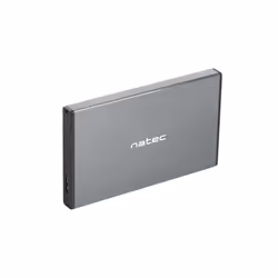 NATEC Rhino GO, HDD/SSD enclosure, 2.5", Serial ATA III, 6 Gbit/s, USB connectivity, Grey