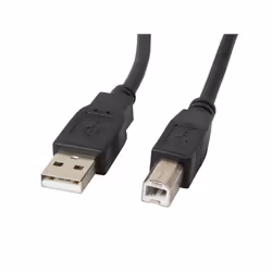 Lanberg CA-USBA-11CC-0050-BK, 5 m, USB A, USB B, USB 2.0, 0.48 Gbit/s, Black