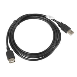 Lanberg CA-USBE-10CC-0018-BK USB cable USB 2.0 1.8 m USB A Black